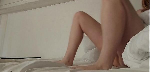  Blonde Oiled Legs Cream and Sensually Massage - Amateur